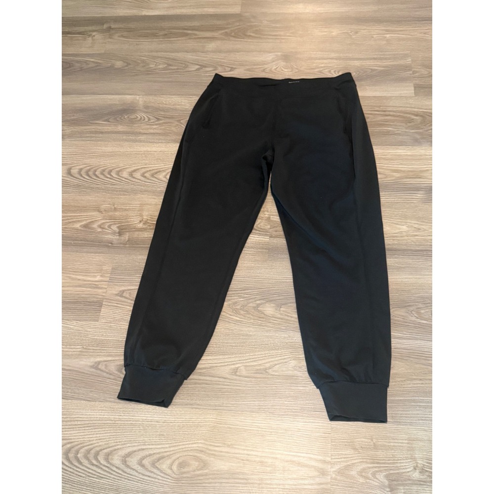 Sweaty Betty Garudasana Yoga Pants Black Joggers Women's size Large Pockets